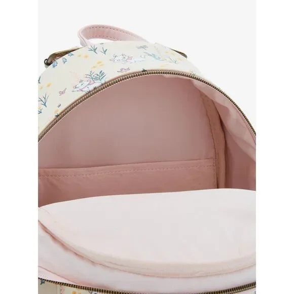 Loungefly Disney The Aristocats Marie & Flowers AOP Mini Backpack